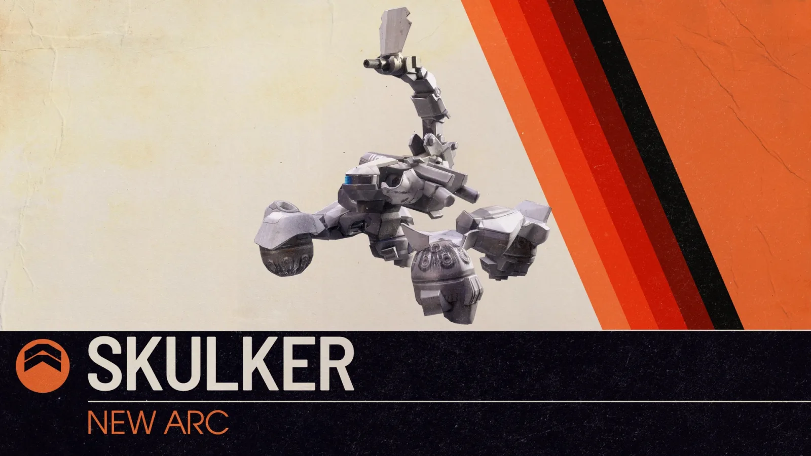 The Skulker's reveal card, a legged ARC with an armed tail in ARC Raiders
