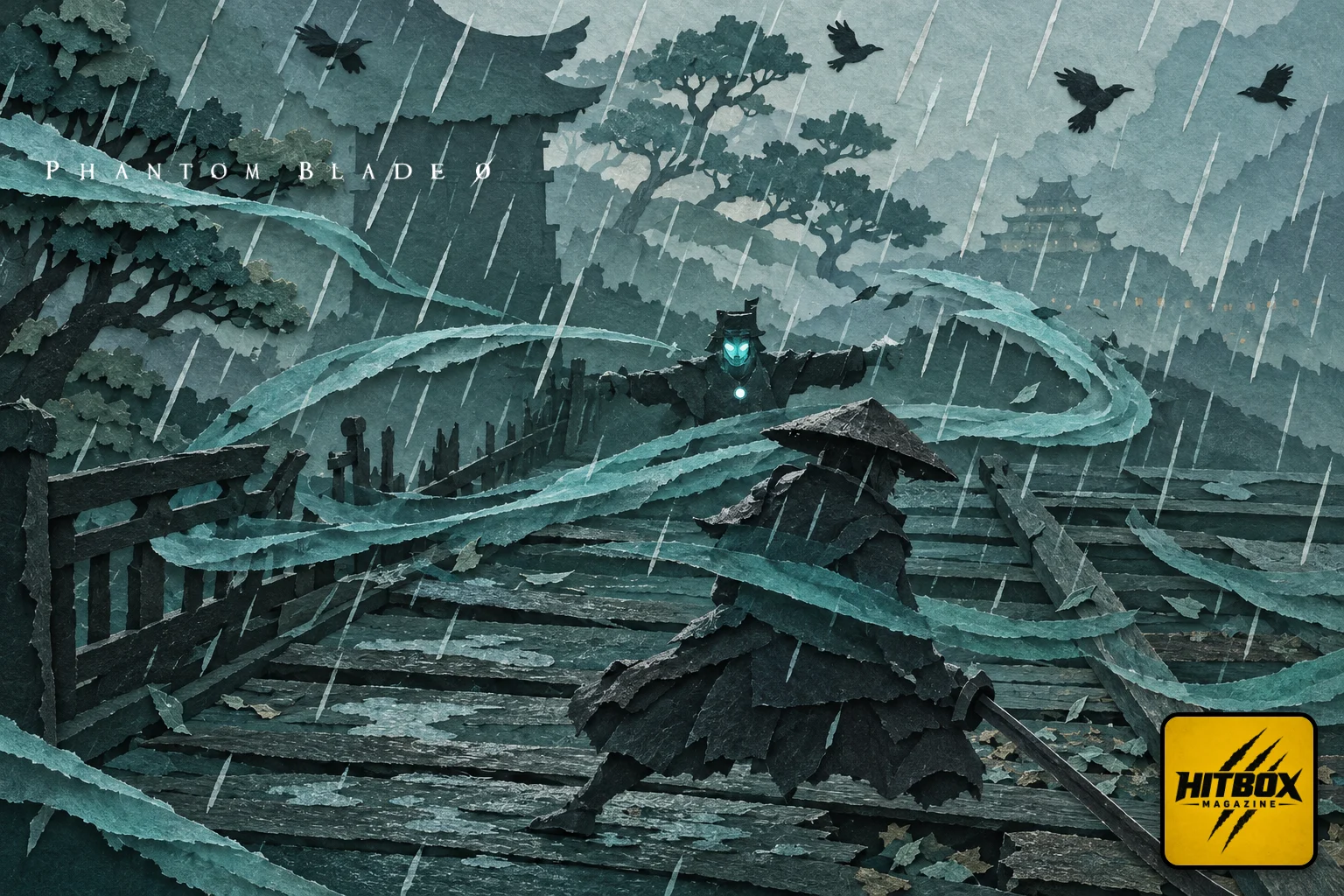 Soul tire sa lame sous l'orage, sur un pont de Phantom Blade Zero