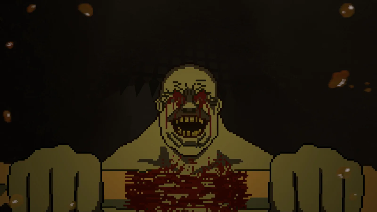 Deadpact: a misshapen creature lunging out of the darkness